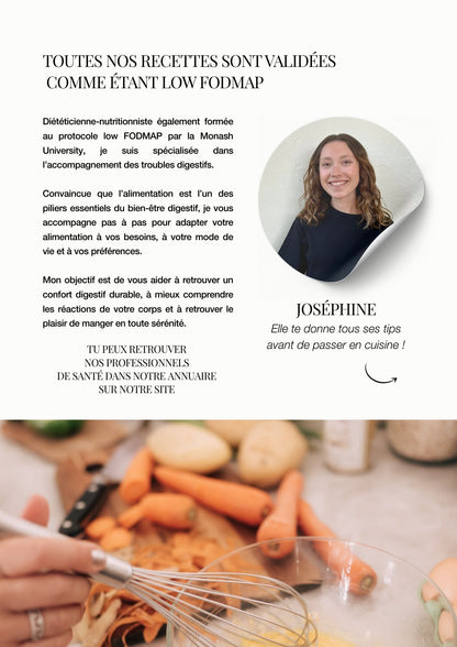 250 recettes Low FODMAP by Ginette &amp; Josiane – L’eBook indispensable pour cuisiner digeste &amp; gourmand