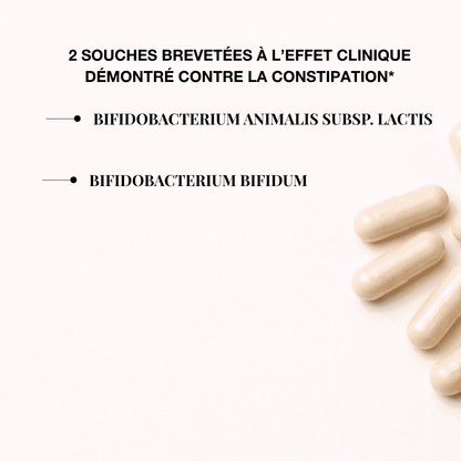 Capsules de probiotiques Lieutenant Colon-Beau avec Bifidobacterium pour soulager la constipation