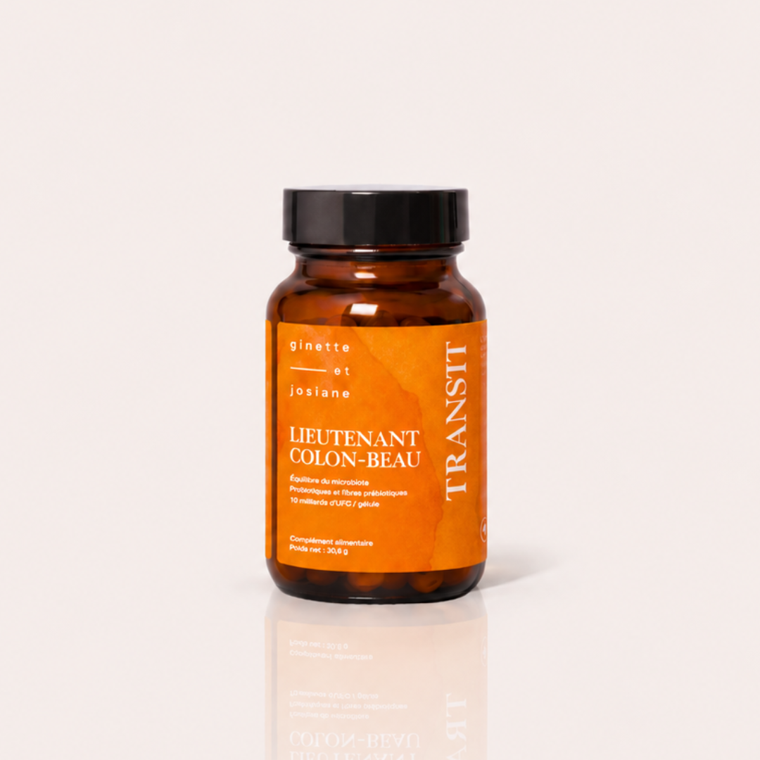 Probiotiques + fibres prébiotiques – Soutien du microbiote intestinal – Lieutenant Colon-Beau
