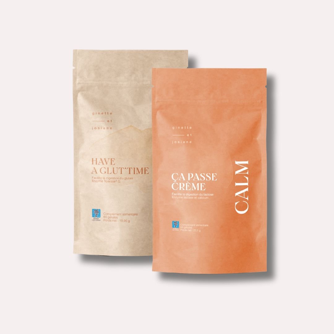 Pack Duo – Enzymes digestives – Have a Glut’Time + Ça Passe Crème - Ginette et Josiane