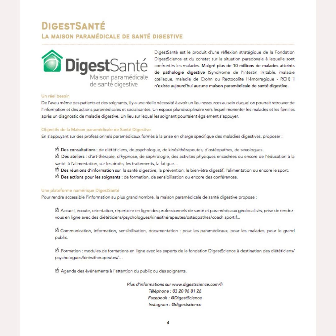 Document sur la santé digestive de DigestSanté avec le titre Le festin de l&
