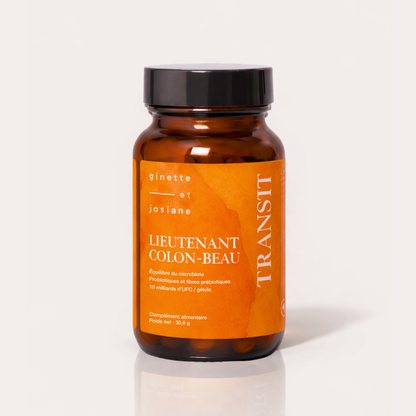 Complément alimentaire Ginette et Josiane pour le transit, pack stress eet digestion en gélules.