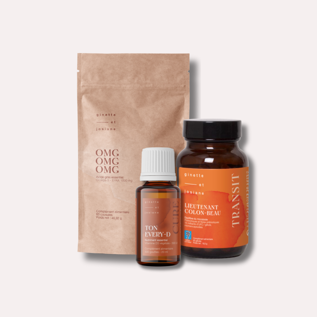 Pack Immunité – Probiotiques + Vitamine D3 + Oméga-3