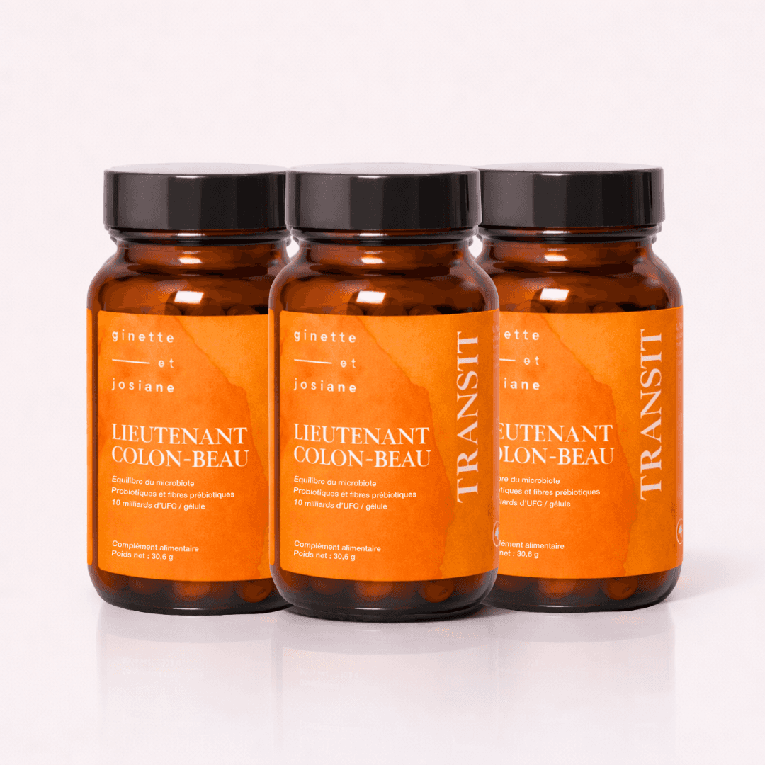 Flacons de Probiotiques – Lieutenant Colon-Beau à action prébiotique pour un bien-être digestif