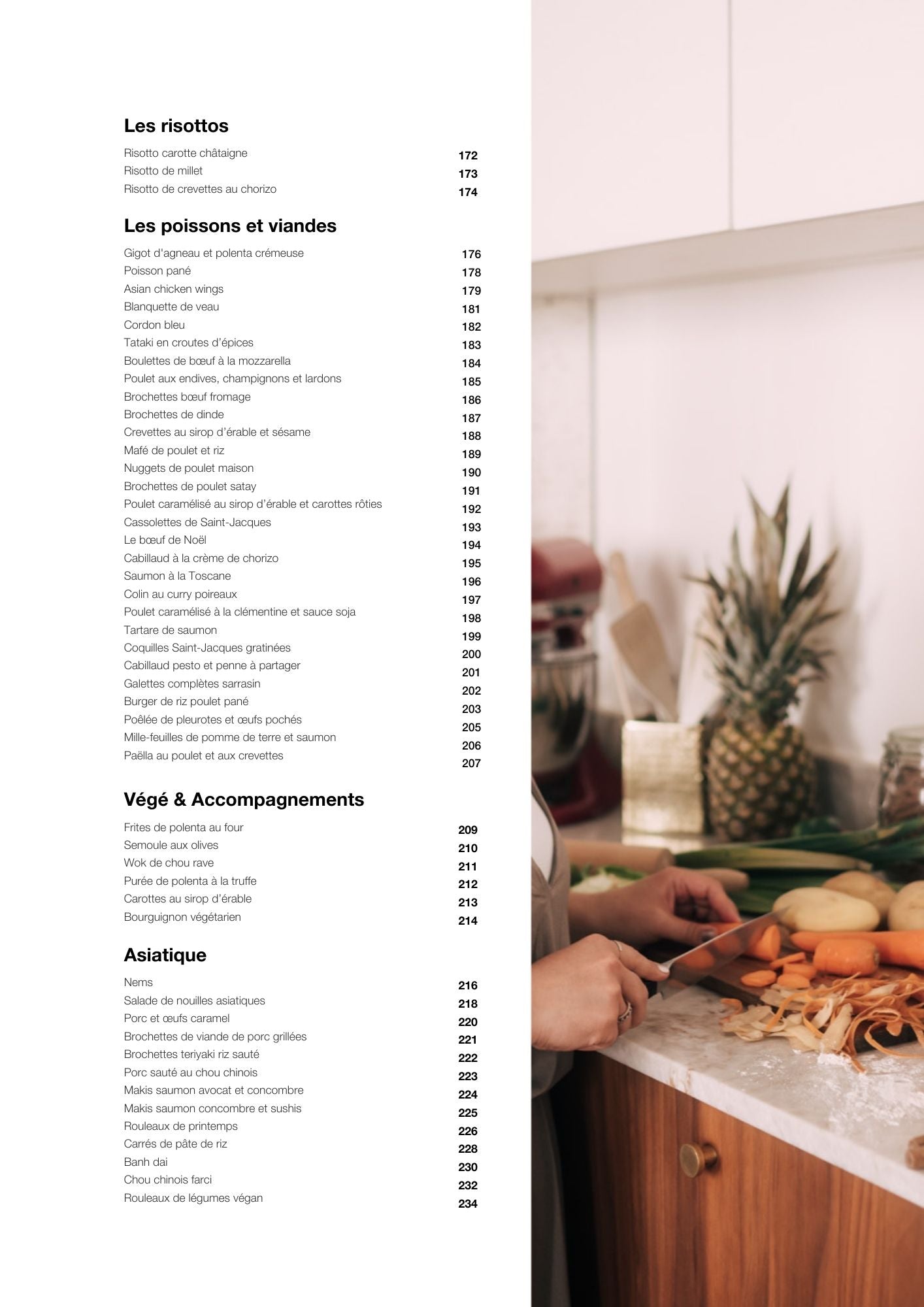 Livre de recettes low fodmap avec des idées pour les risottos et plats asiatiques.